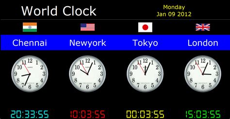 eastern time clock for desktop
